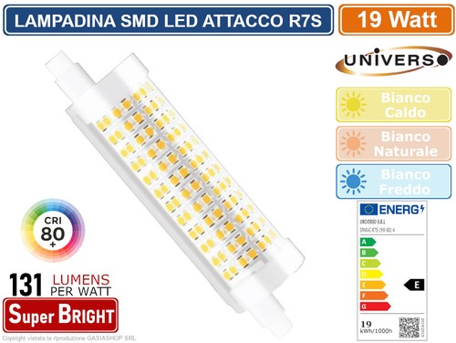 Universo lampadina led r7s - universo, 19w