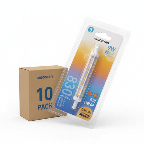 Aigostar lampadina led r7s - led, 9w